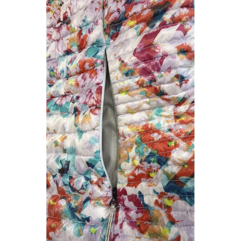 Eddie Bauer Multicolor Women's Packable Lightweight Down Puffer Jacket Floral -M